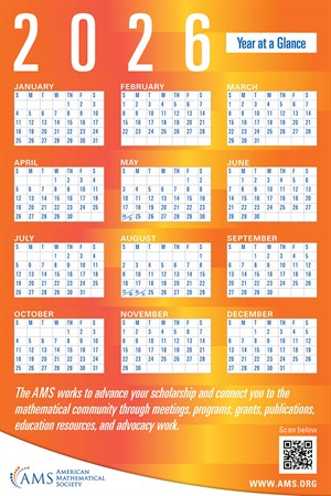 Wall Calendar  2026 Poster (orange)